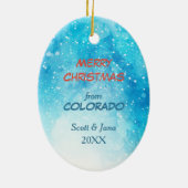 ムーススケーおもしろいターコロラドクリスマス セラミックオーナメント (裏面)