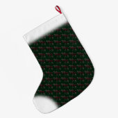 ムースストッキングムースクリスマスストッキングカスタム ラージクリスマスストッキング (裏面 (吊り時))