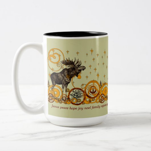 ムーススワールスタームーンピースジョイHo Ho Ho Stein コーヒーマグカップ (左)