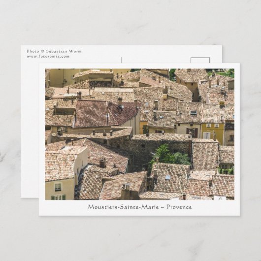 ムースティエサントマリー ポストカード (正面/裏面)