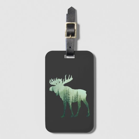 ムースディアアンドフォレスト自然 ラゲッジタグ (正面縦)