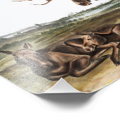 ムースディアー(サーヴアルセス)イラストレーション フォトプリント (角)