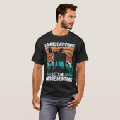 ムースハンターレトロキャンセルオールウェイズムーズ Tシャツ (正面フル)