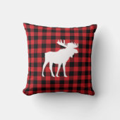 ムースバッファローチェックウィルダネスキャビン装飾用クッション クッション (正面)