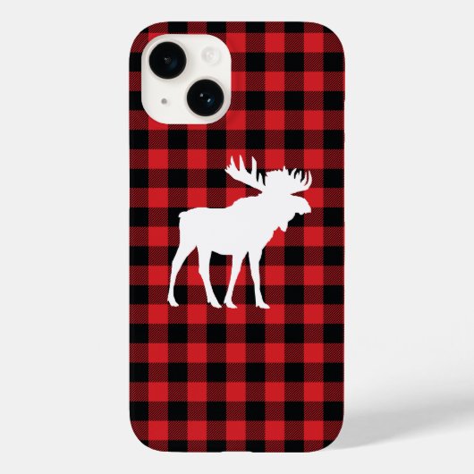 ムースバッファローチェックウィルダネスキャビン Case-Mate iPhoneケース (裏面)