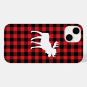 ムースバッファローチェックウィルダネスキャビン Case-Mate iPhoneケース (裏面 (横))