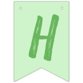 ムースバースデーパーティーグリーン バンティングフラッグ (第2の旗)