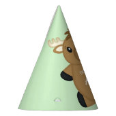 ムースバースデーパーティーグリーン パーティーハット (左)