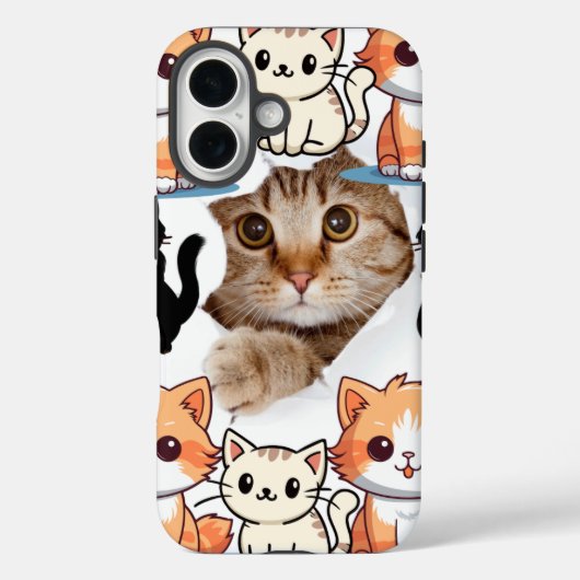ムースパッド猫好き Case-Mate iPhoneケース (裏面)