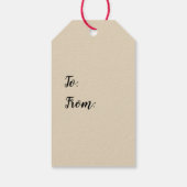 ムースブラックシルエットワイルダネスギフトラベル ギフトタグ (裏面)