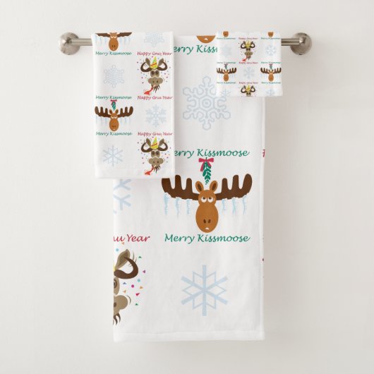 ムースヘッドキスムメリーースハッピーGNUイヤー！ バスタオルセット (インサイチュ)