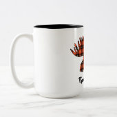 ムースヘッド水牛のプレイドのランバージャック ツートーンマグカップ (左)