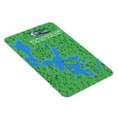 ムースヘッド湖、ピスカタキス郡地図マグネット マグネット (右側)