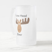 ムースヘッド_ムースヘッドディア フロストグラスビールジョッキ (正面左)