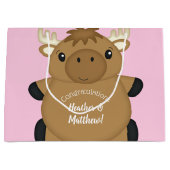 ムースベイビーシャワーウッドランド ラージペーパーバッグ (正面)