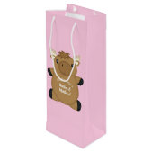 ムースベイビーシャワーウッドランド ワインギフトバッグ (裏面アングル)