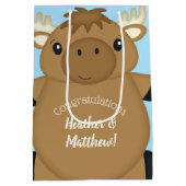 ムースベイビーシャワーブルーボーイ ミディアムペーパーバッグ (裏面)