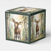 ムースベビー男女兼用ベビーシャワー フェイバーボックス (正面サイド)