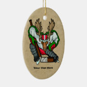 ムースホッケー セラミックオーナメント (右)