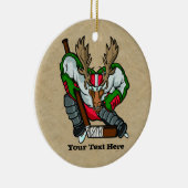 ムースホッケー – 両面オーナメント セラミックオーナメント (右)
