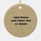 ムースホッケー – 両面オーナメント セラミックオーナメント (裏面)