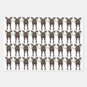 ムースホリデーラッピング紙シート ラッピングペーパーシート (正面3)