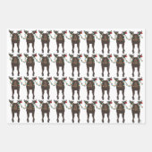 ムースホリデーラッピング紙シート ラッピングペーパーシート (正面2)