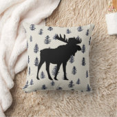 ムースマウンテンパインツリーワイルダネス装飾用クッション クッション (ブランケット)
