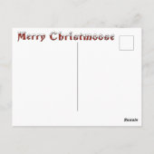 ムースメリークリスマスポストカード ポストカード (裏面)