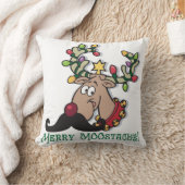 ムースメリー口ひげ クッション (ブランケット)