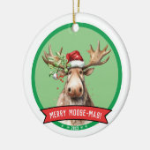 ムースメリー – マスホリデークリスマス セラミックオーナメント (左)