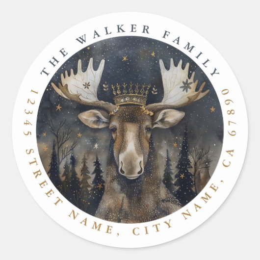 ムースラウンドステッカー ラウンドシール (正面)