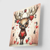 ムースラブ3 スクエア壁時計 (傾斜)