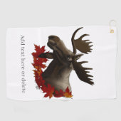 ムースレッドメープル離れズ ゴルフタオル (横)