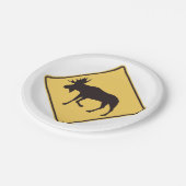 ムースロードサイン ペーパープレート (アングル)