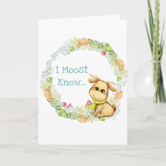 ムースヴァレンティーンズデイホリデーカード シーズンカード (正面)