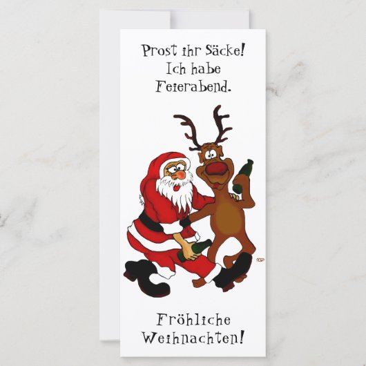 ムース付きサンタクロース – Happy Christmas (正面)