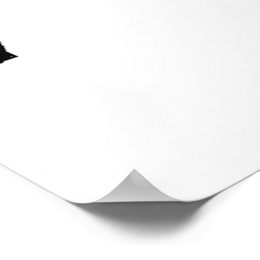 ムース動揺してシルエット ポスター (角)