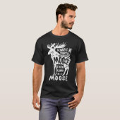 ムース常に自分自身でおもしろいElk Deer Lover Retr Tシャツ (正面フル)