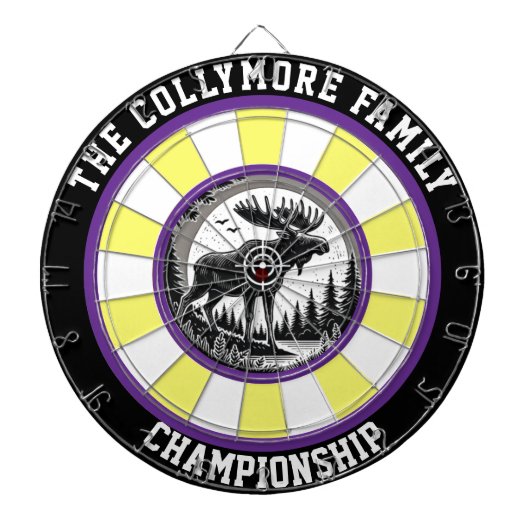 ムース森林のターゲットアート ダーツボード (正面)