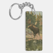 ムース歩くイン水 キーホルダー (正面左)