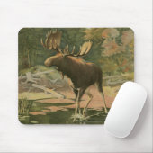 ムース歩くイン水 マウスパッド (マウス)