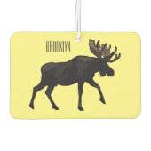 ムース漫画イラストレーション カーエアーフレッシュナー (裏面)