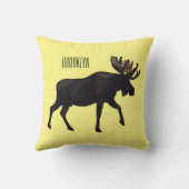 ムース漫画イラストレーション クッション (裏面)