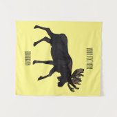 ムース漫画イラストレーション タペストリー (正面(横))