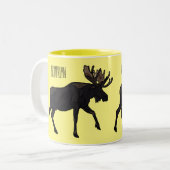 ムース漫画イラストレーション ツートーンマグカップ (正面左)