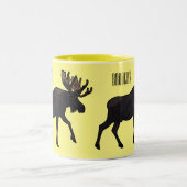 ムース漫画イラストレーション ツートーンマグカップ (中央)