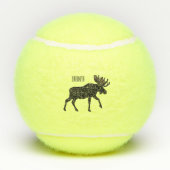 ムース漫画イラストレーション テニスボール (裏面)