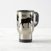 ムース漫画イラストレーション トラベルマグ (正面右)