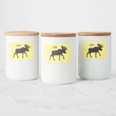 ムース漫画イラストレーション フードラベル (ボトル)